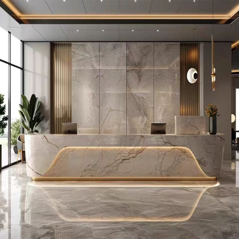 Home Office Tienda - Elegancka lada recepcyjna, luksusowy organizer, nowoczesna