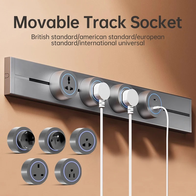 Power Strip Desk - Listwa zasilająca do montażu podtynkowego 40cm
