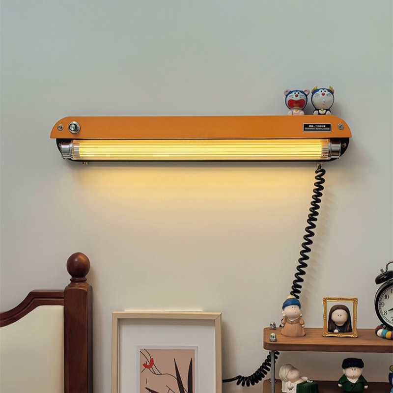 Home Office Industrial Style - Retro Industrialna Aluminiowa Lampa Ścienna Kinkiet