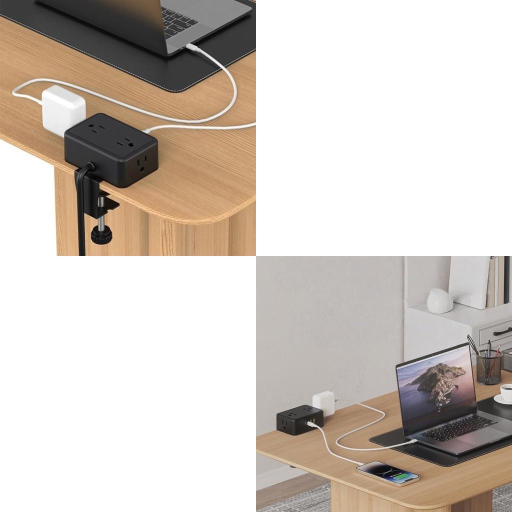 Power Strip Desk - Bezpieczne listwy zasilające do montażu zaciskowego