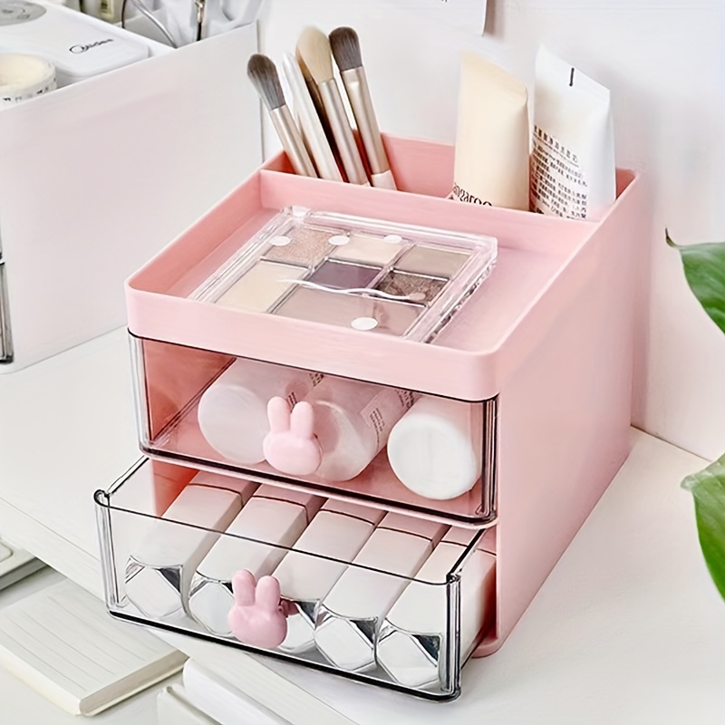 Home Office Furniture Sets - 1 szt. Przezroczysty pojemnik z uchwytem