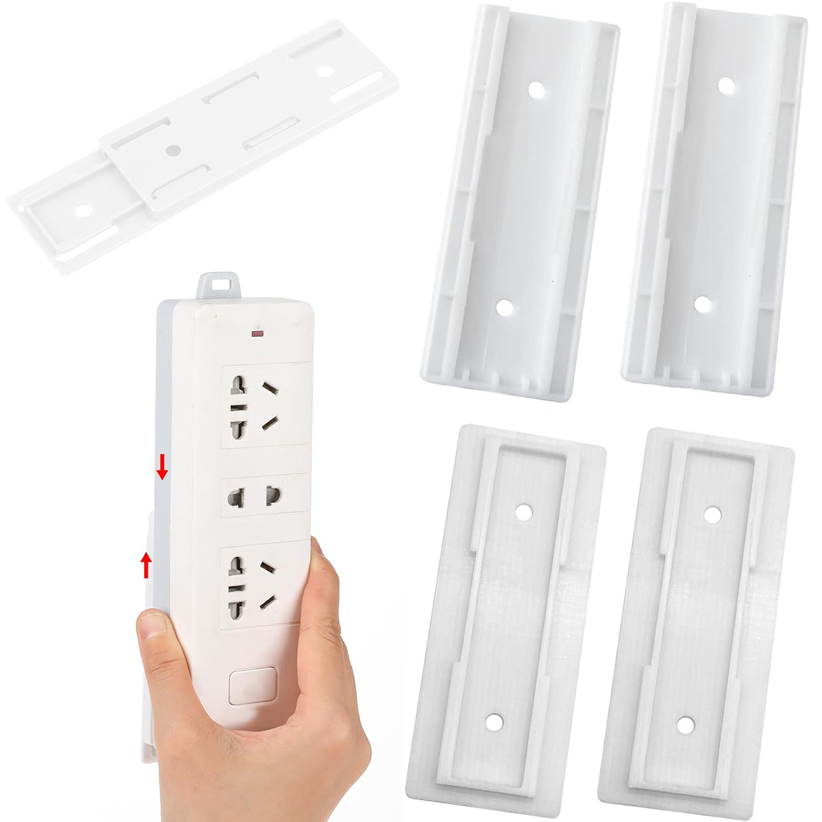 Power Strip Desk - Uchwyt na listwę zasilającą 2/4 szt.