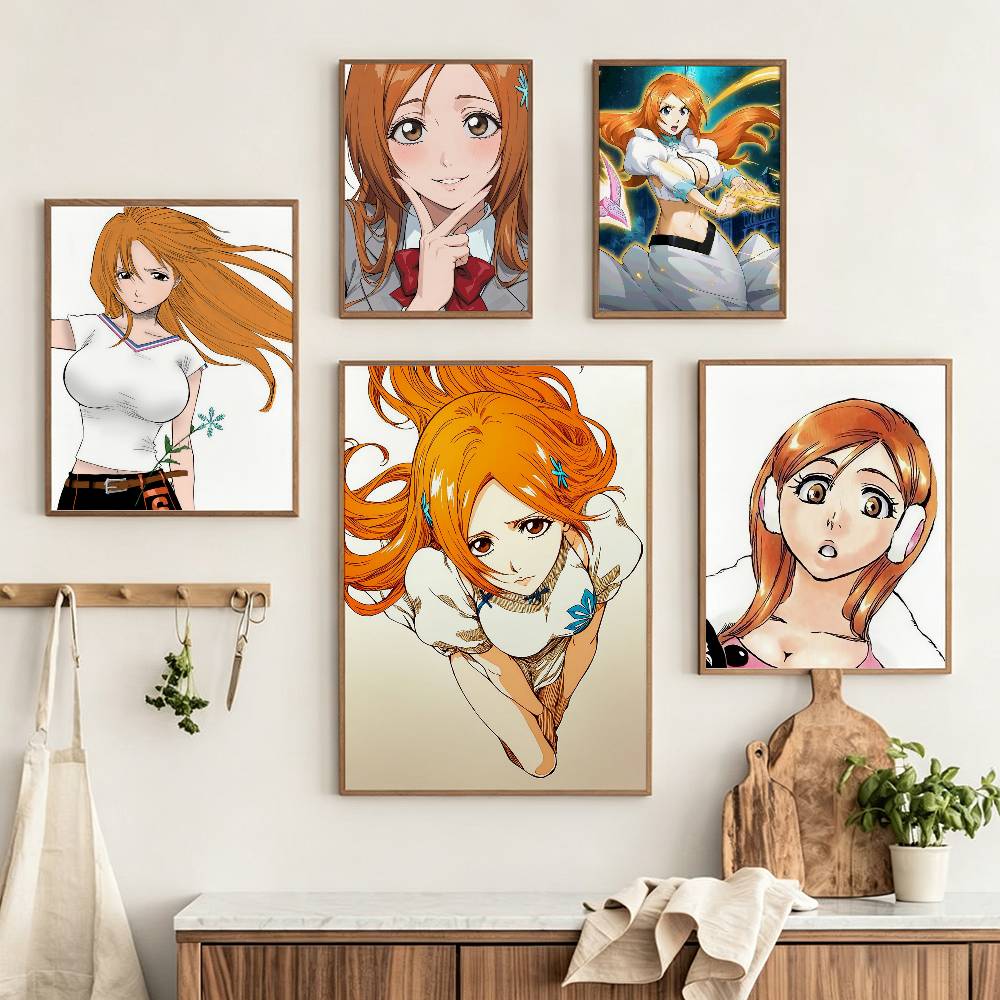 Home Office Bleaching - Plakat Inoue O-Orihime B-BLEACH HD Samoprzylepny