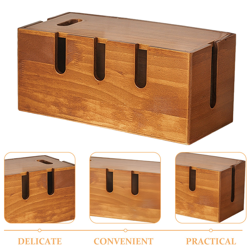 Naturalny drewniany organizer  – Power Strip Desk recenzja i cena