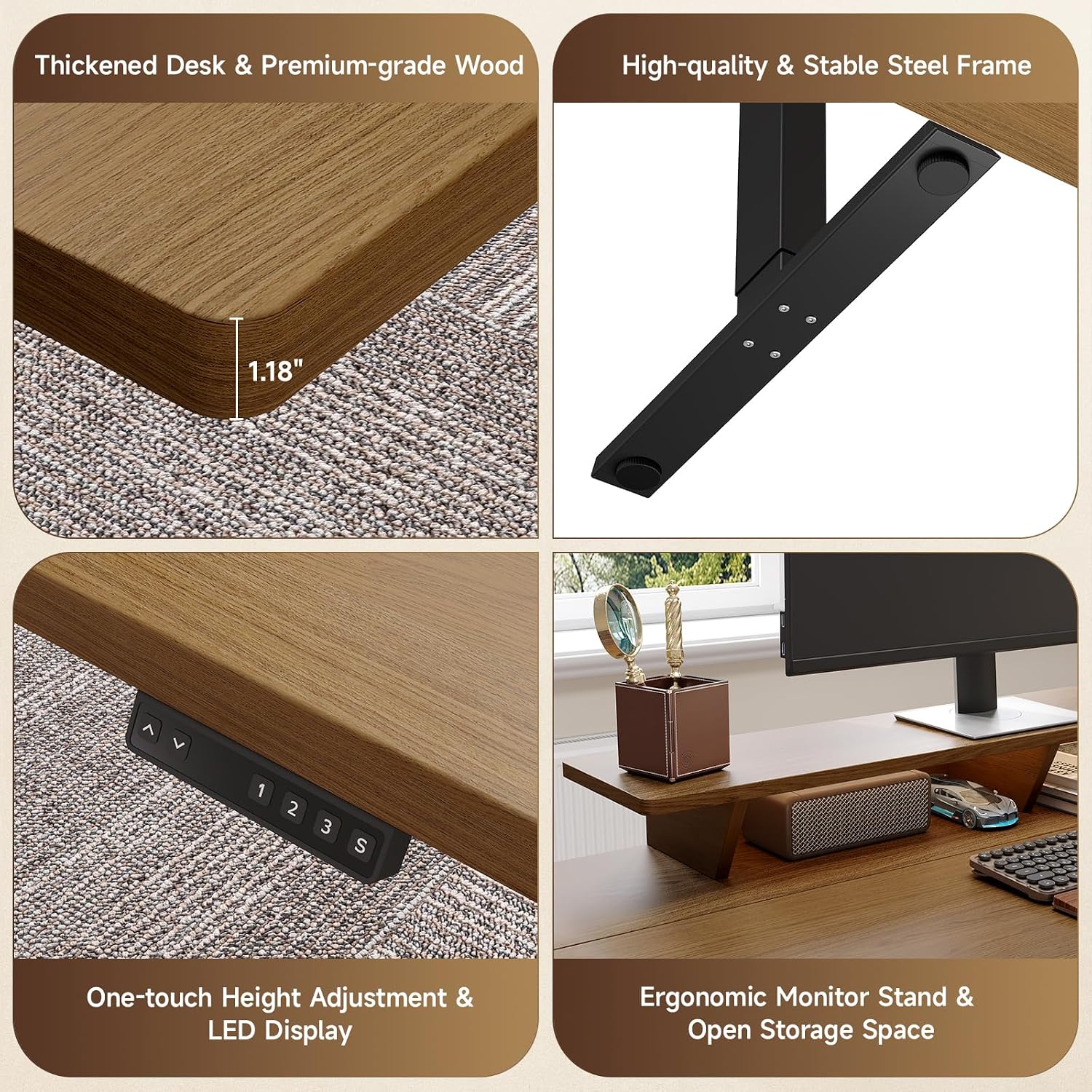 Nowoczesny zestaw biurka i sto – Home Office Furniture Sets recenzja i cena