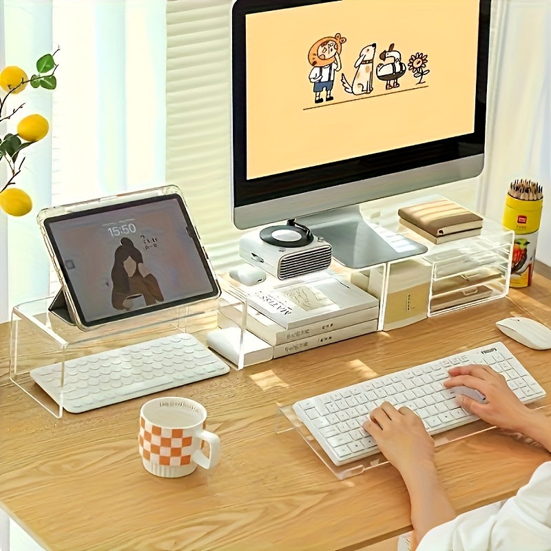 Akrylowy stojak na klawiaturę, – Home Office Keyboard recenzja i cena
