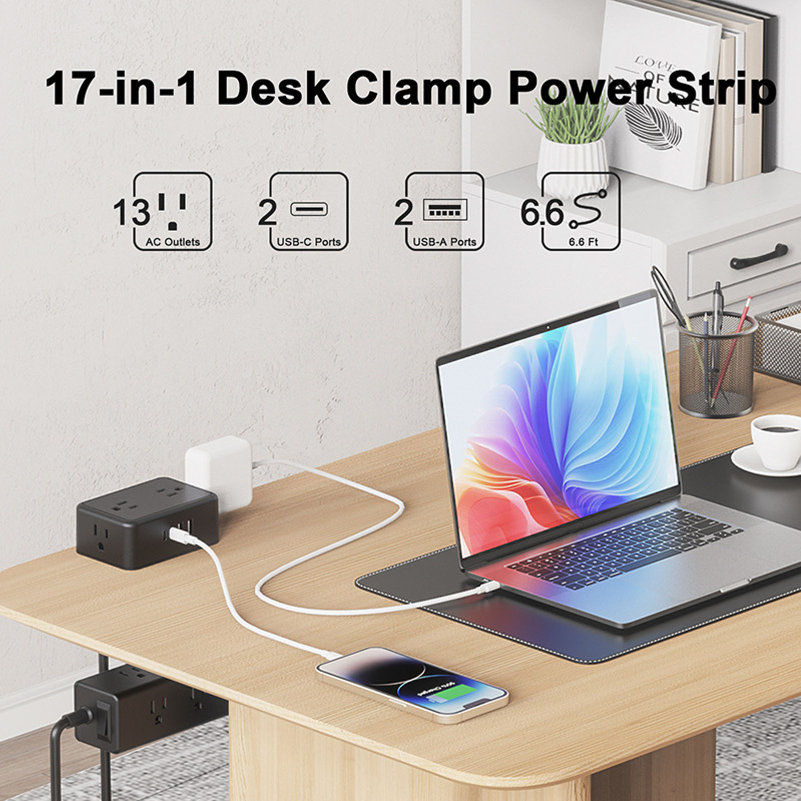 Listwa zasilająca 17 w 1 z pod – Power Strip Desk recenzja i cena