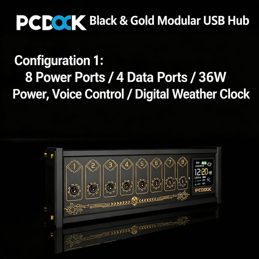 PCDOCK Blok USB z przełączniki – Power Strip Desk recenzja i cena