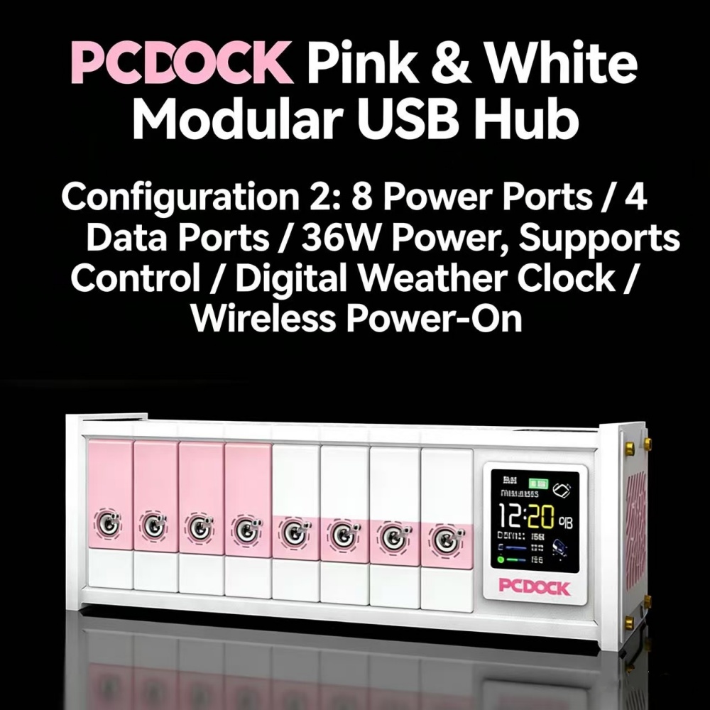 PCDOCK Blok USB z przełączniki – Power Strip Desk recenzja i cena